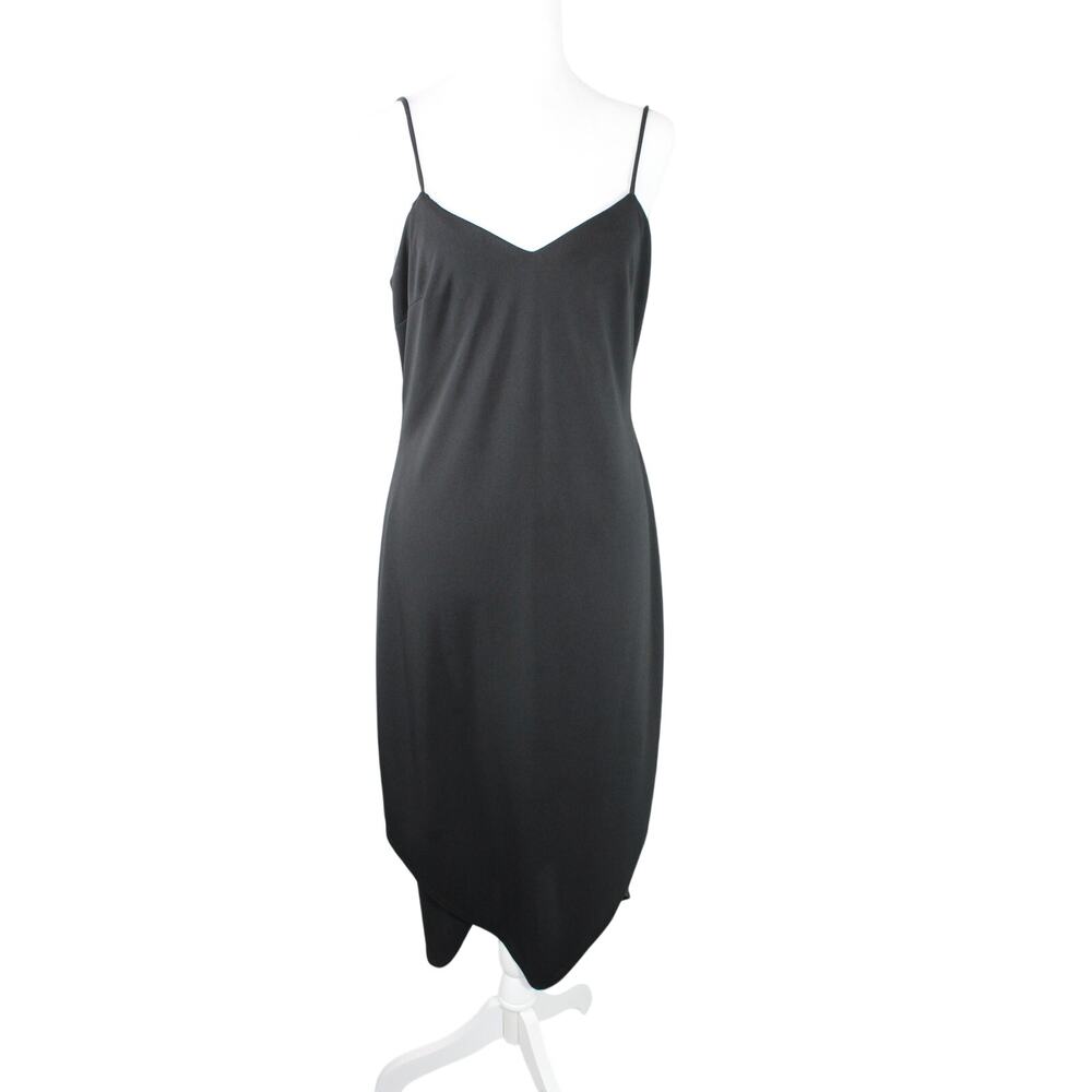 Vintage Rampage Fairy Whimsy Goth Midi Dress Asymmetrical Black Medium